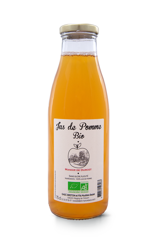 Jus de Pomme Bio  Manoir de Durcet