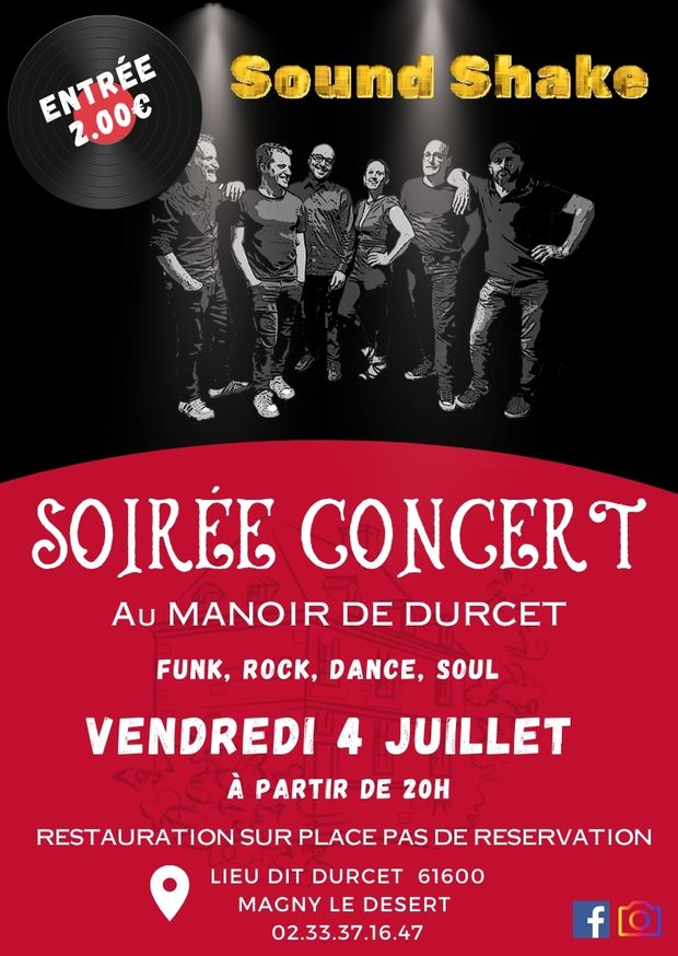 soirée concert au manoir de Durcet normandie